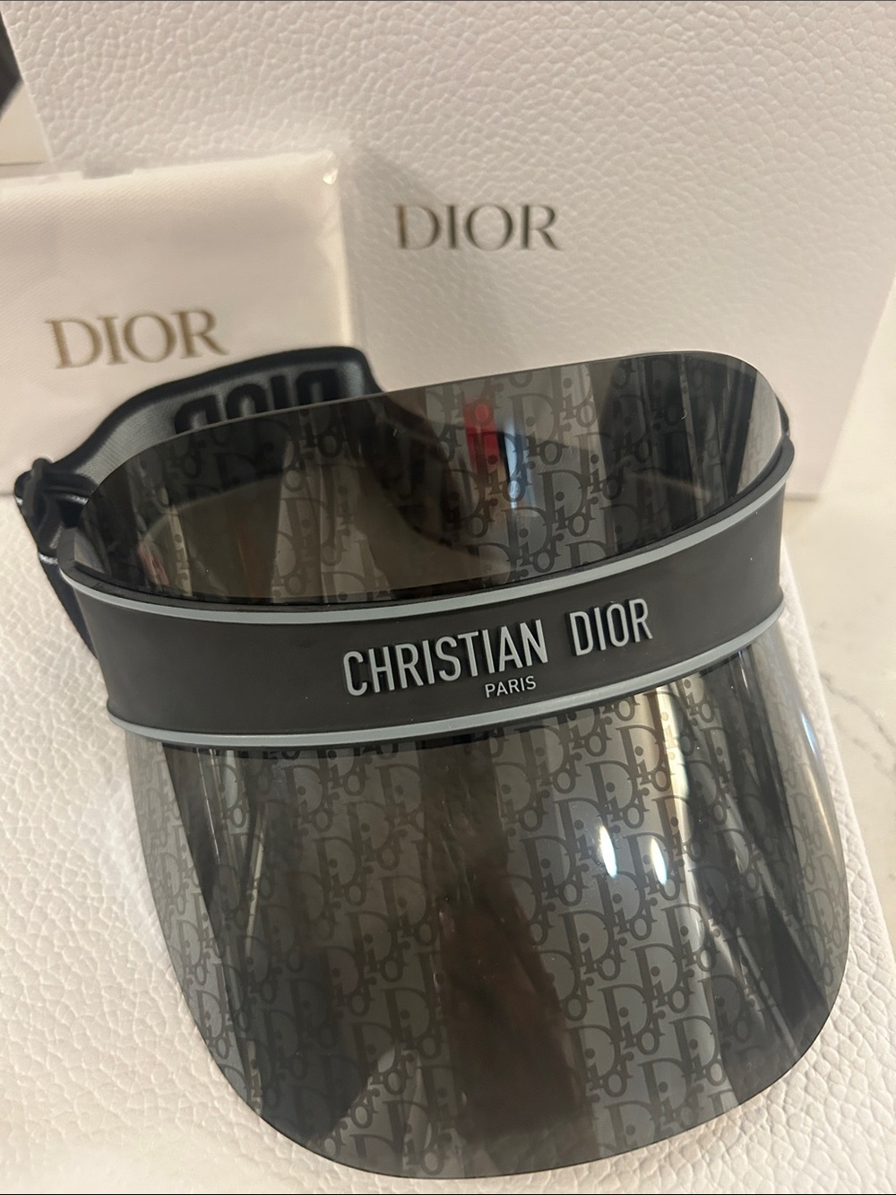 Brand New Dior Visor with dust bag and box